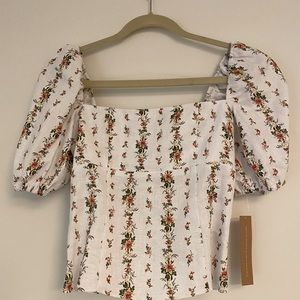 NWT Reformation Arancini Linen Top